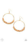 Paparazzi Retro Ringleader - Gold Earrings