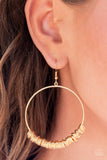 Paparazzi Retro Ringleader - Gold Earrings