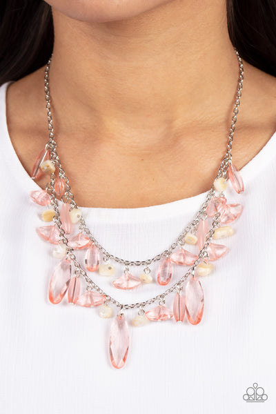 Paparazzi Candlelit Cabana - Pink Necklace