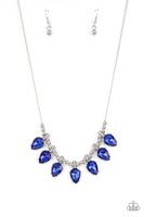 Paparazzi Crown Jewel Couture - Blue Necklace