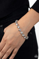 Paparazzi A-Lister Afterglow - White Bracelet