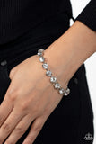 Paparazzi A-Lister Afterglow - White Bracelet