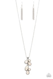 Paparazzi Wild Bunch Flair - White Necklace