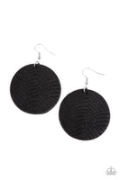 Leathery Loungewear - Black Earring