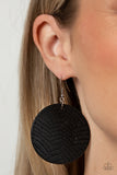 Leathery Loungewear - Black Earring