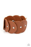 Paparazzi Rhapsodic Roundup - Brown Bracelet