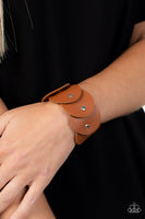 Paparazzi Rhapsodic Roundup - Brown Bracelet