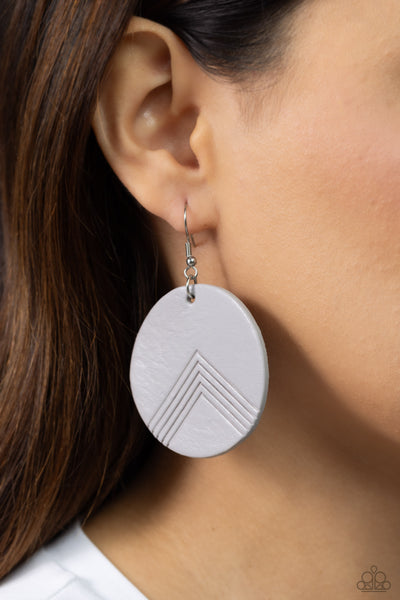 On the Edge of Edgy - Silver Earring