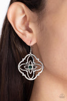 Paparazzi Treasure GROVE - Green Earrings