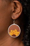 Paparazzi Sun-Kissed Sunflowers - Brown Earrings