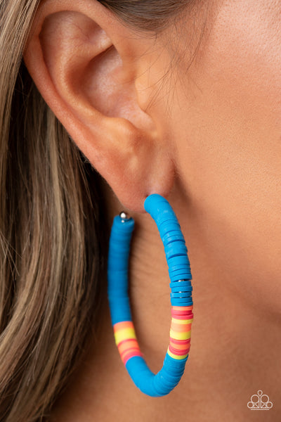 Paparazzi Colorfully Contagious - Blue Earrings