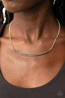 Paparazzi Collar Poppin Sparkle - Silver Necklace