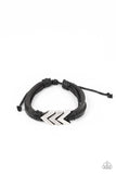 Paparazzi Arrow Pharaoh - Black Bracelet