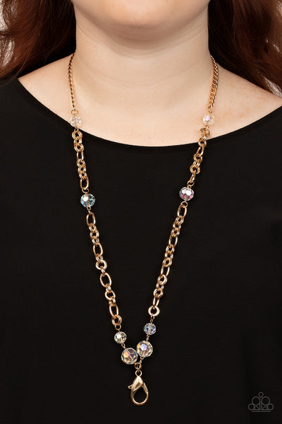 Prismatic Pick-Me-Up - Gold Necklace