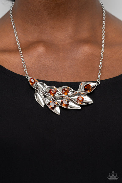 Enviable Elegance - Brown Necklace