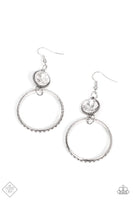 Paparazzi Standalone Sparkle - White Earrings