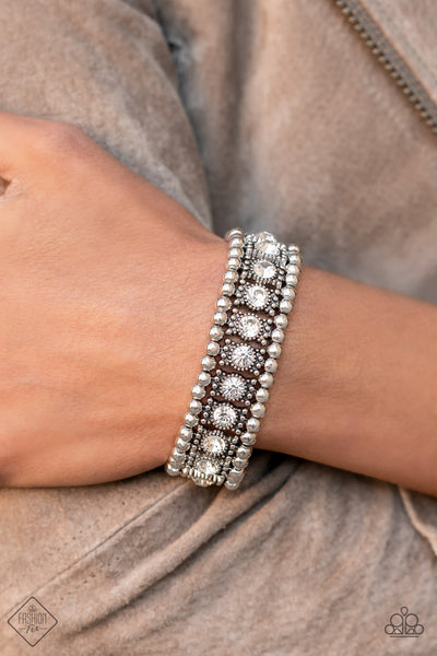 Paparazzi Ritzy Reboot - White Bracelet