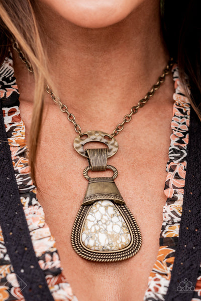 Paparazzi Rodeo Royale - Brass Necklace