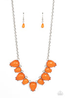 Paparazzi Pampered Poolside - Orange Necklace