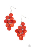 Tropical Tryst - Orange Earring