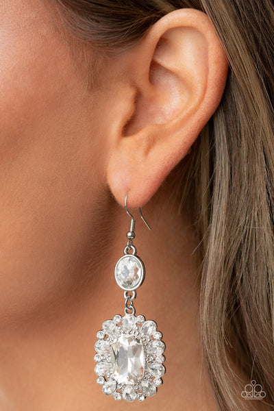 Capriciously Cosmopolitan - White Earring