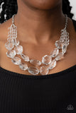 Icy Illumination - White Necklace