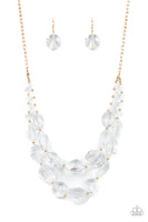 Icy Illumination - Gold Necklace