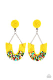 Paparazzi Make it RAINBOW - Yellow Earring