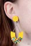 Paparazzi Make it RAINBOW - Yellow Earring