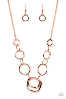 Linked Up Luminosity - Copper Necklace