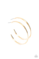 Monochromatic Curves - Gold Earring