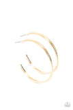 Monochromatic Curves - Gold Earring