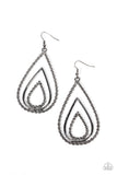 Tastefully Twisty - Black Earring