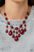 Paparazzi Mediterranean Mystery - Red Necklace