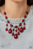 Paparazzi Mediterranean Mystery - Red Necklace