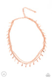 Paparazzi Monochromatic Magic - Rose Gold Necklace