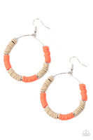 Skillfully Stacked - Orange Earring