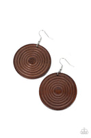 Caribbean Cymbal - Brown Earring