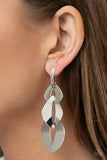 Enveloped in Edge - Silver  Earring