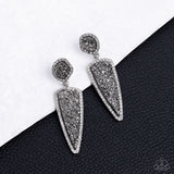 Druzy Desire - Silver Earring