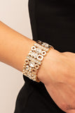 Paparazzi Dynamically Diverse - Gold Bracelet