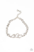 Paparazzi Desirable Dazzle - White Bracelet