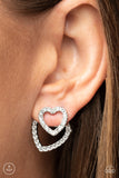 Paparazzi Ever Enamored - White Earrings