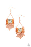 Riverbed Bounty - Copper Earring