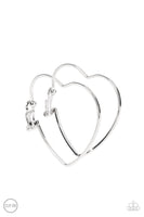 Paparazzi Harmonious Hearts - Silver Earrings