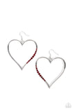 Paparazzi Bewitched Kiss - Red Earrings