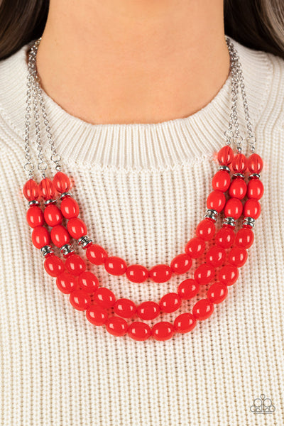 Coastal Cruise - Red Necklace