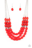 Coastal Cruise - Red Necklace