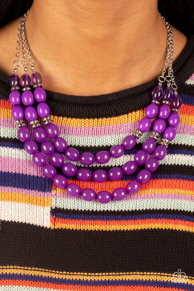 Coastal Cruise - Purple Necklace