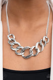 Paparazzi Bombshell Bling - Silver Necklace